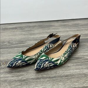 J. McLaughlin Patterned Ballet Flats Size 10